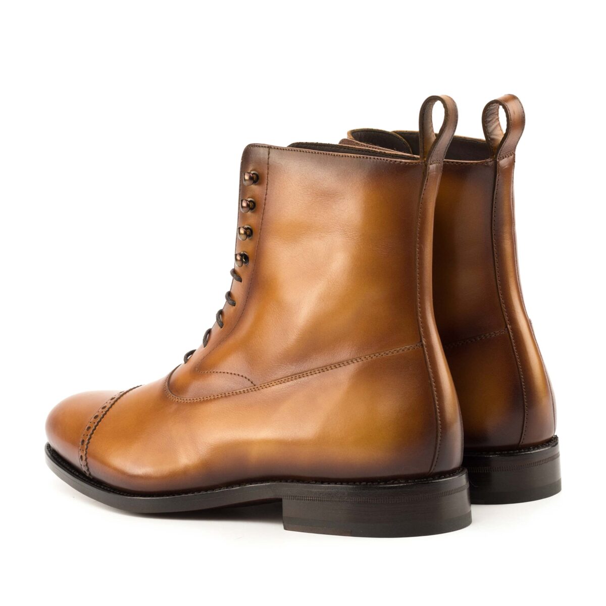 's MKC Fastlane Balmoral Boots in Cognac Box Calf 4