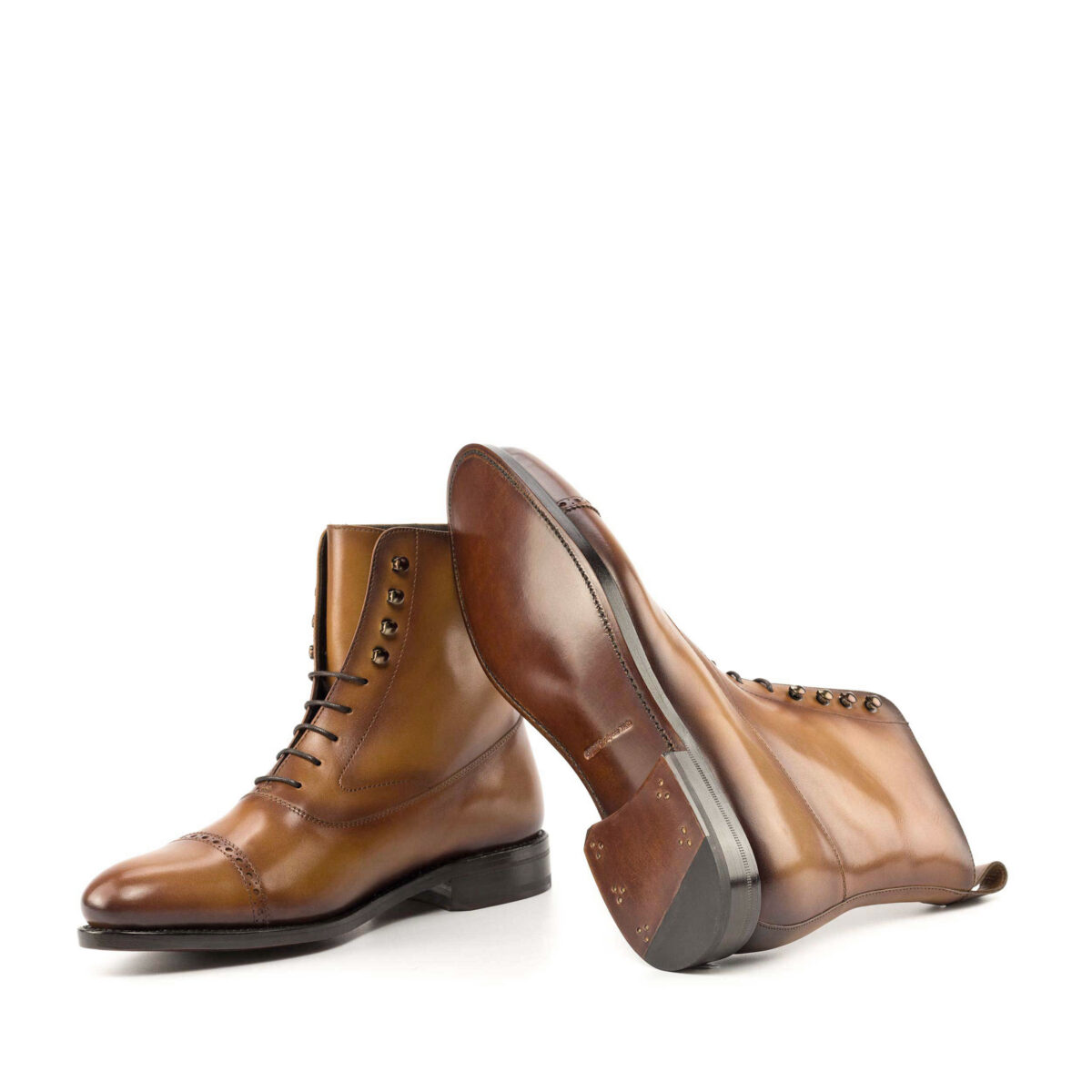 's MKC Fastlane Balmoral Boots in Cognac Box Calf 5