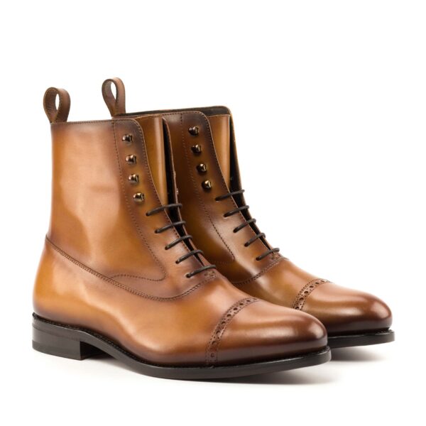 Men's MKC Fastlane Balmoral Boots in Cognac Box Calf