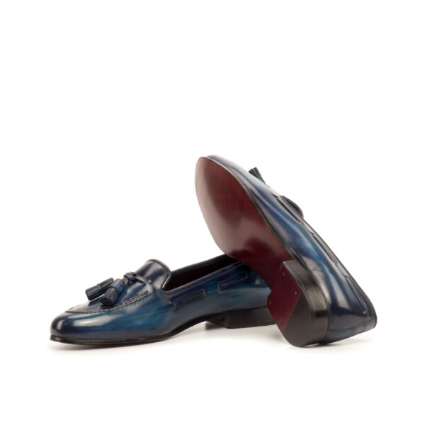 's Moitié Smoking Slippers in Denim Blue Patina 3