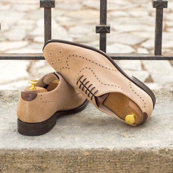 mens dark brown suede dress shoes Attorney Derby Brown Suede Leather Shoes – The Jacket Maker