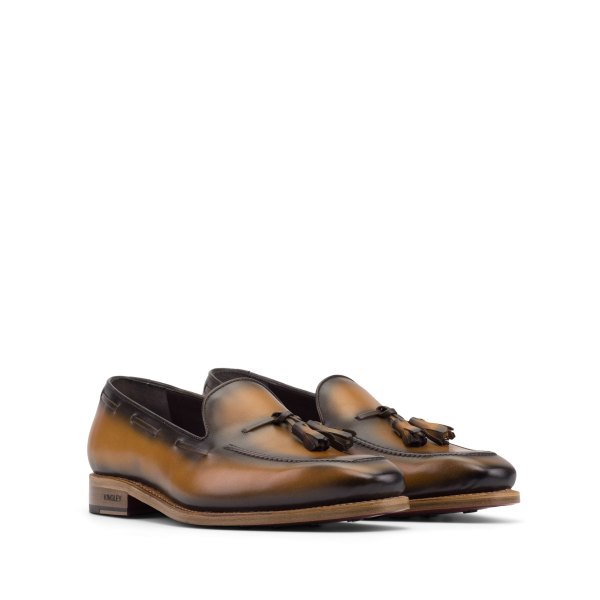 Men's MKC Fastlane Loafer in English Tan with Red Bottom